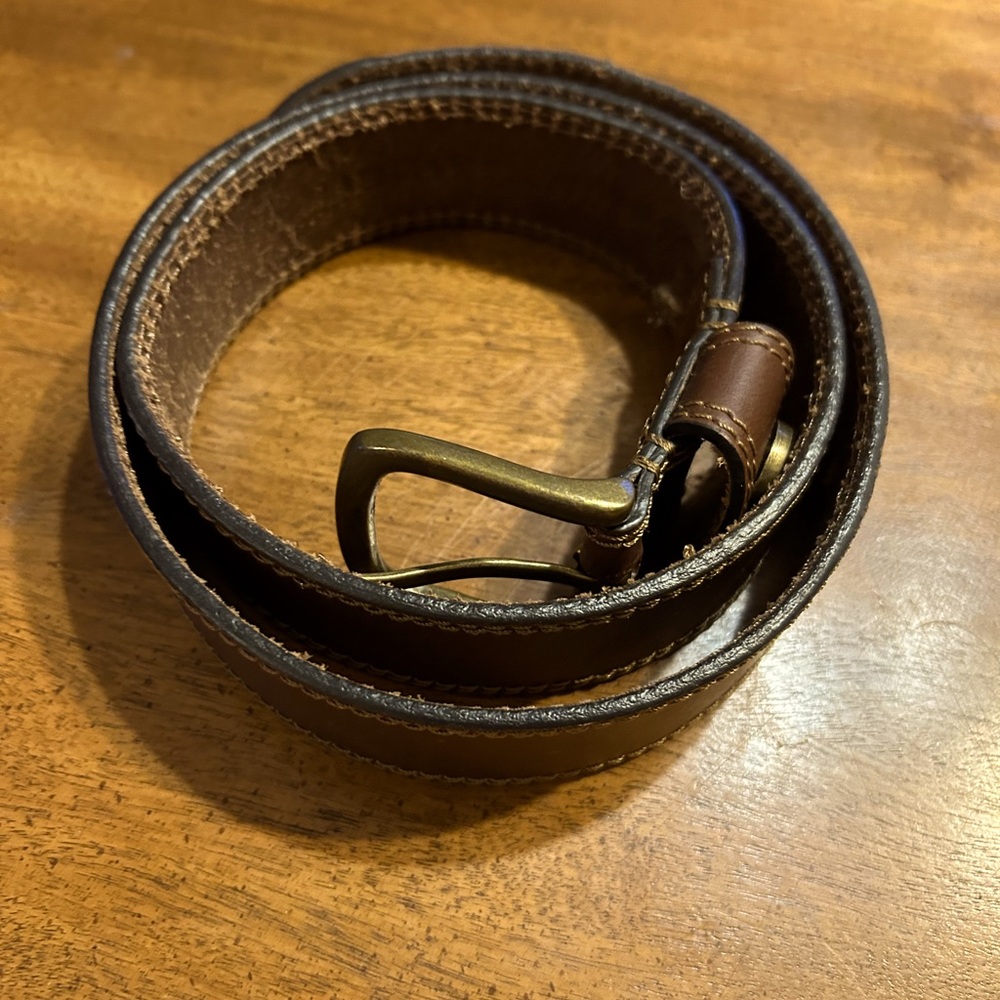 Mens Browning Brown Genuine Leather Belt Size 34